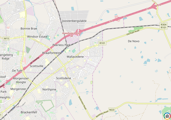 Map location of Kraaifontein East